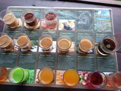 Coffee and Tea
Coffee and Tea Tasting on the back from the Waterfall trek.
Keywords: Bali;Coffee;Tea