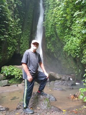  Leke Leke Waterfall
Bottom of Waterfall 
About 1K hike down
Keywords: Bali;Waterfall